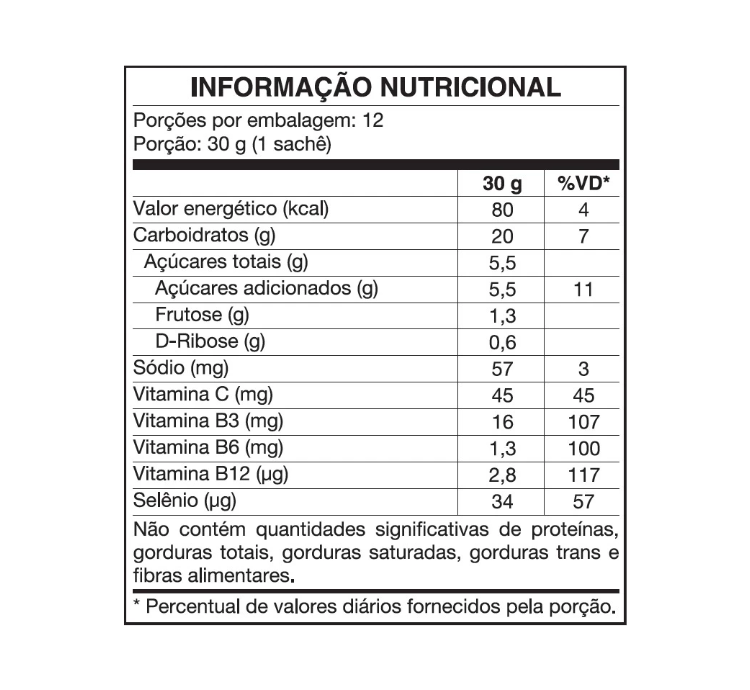 Endurance Energy Gel Sabor Tangerina 12 Sachês 30g - Image 3