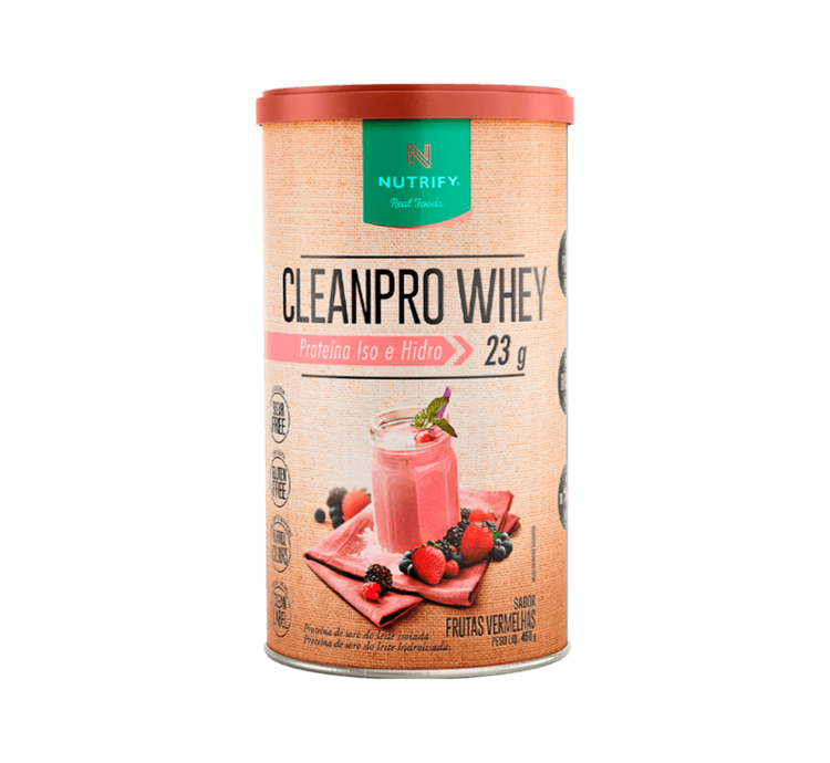 Cleanpro Whey Frutas Vermelhas 450g Nutrify