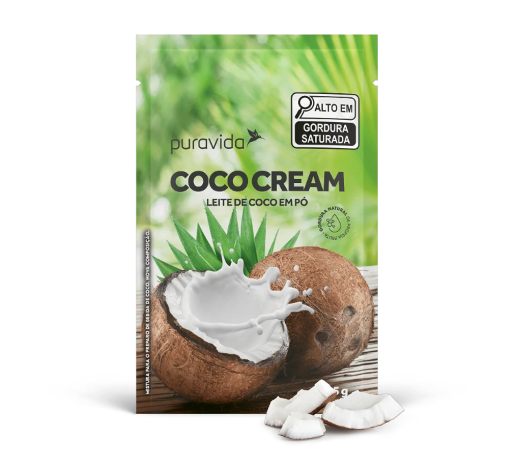 Coco Cream Leite de Coco 1UNI Sachê 25g Puravida