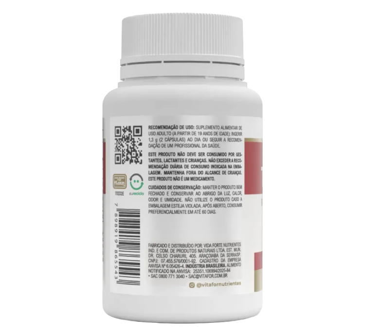 Taurine 30 Cápsulas Vitafor - Image 2