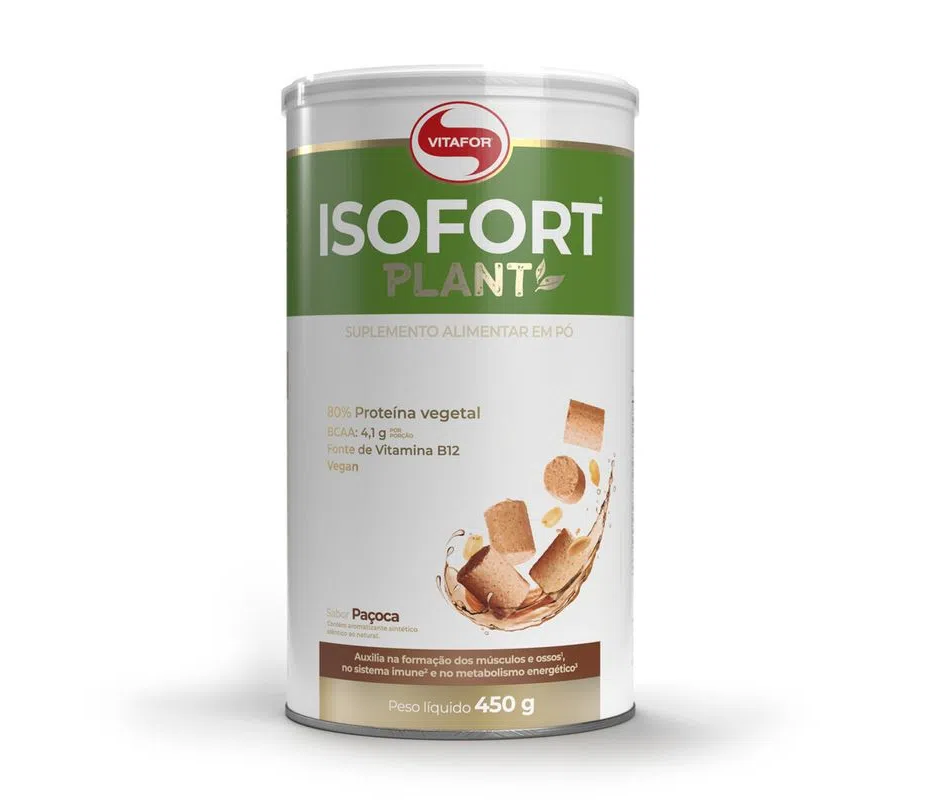 Isofort Plant Sabor Paçoca 450 g