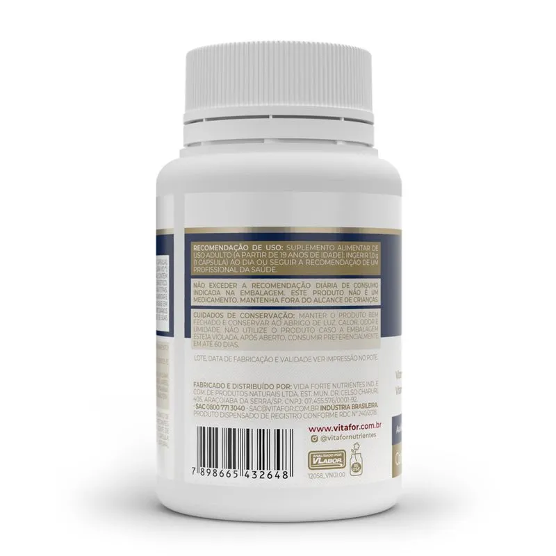Vita D3 Vit C + Zinco 60 Cáps Vitafor - Image 3