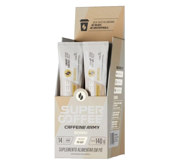 SuperCoffee Beijinho 14 Sachês 10g Caffeine Army