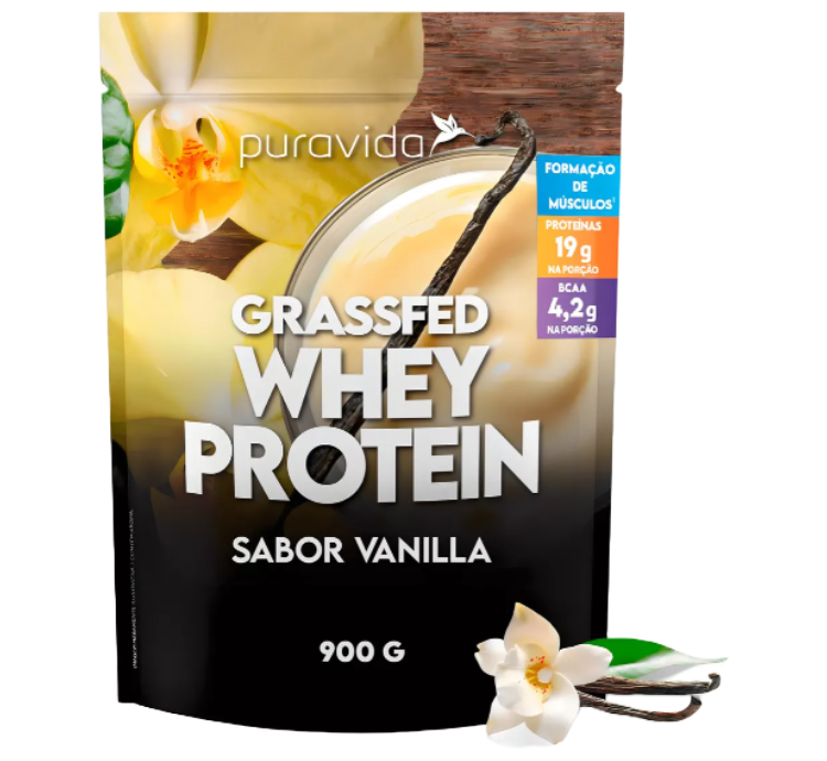 Grassfed Whey Protein Vanilla 900g Puravida
