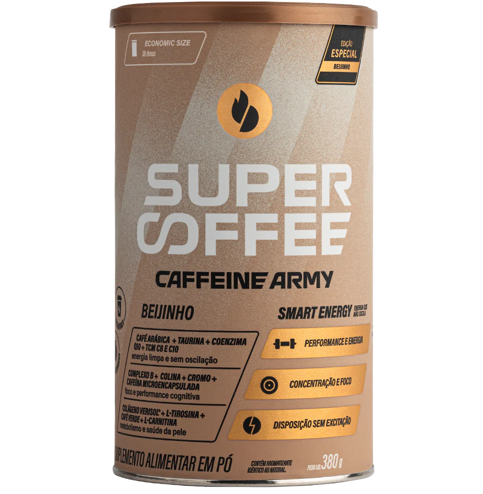 SuperCoffee 3.0 Beijinho 380G + 2 Sachês (Sabores Diversos) Caffeine Army - Image 2