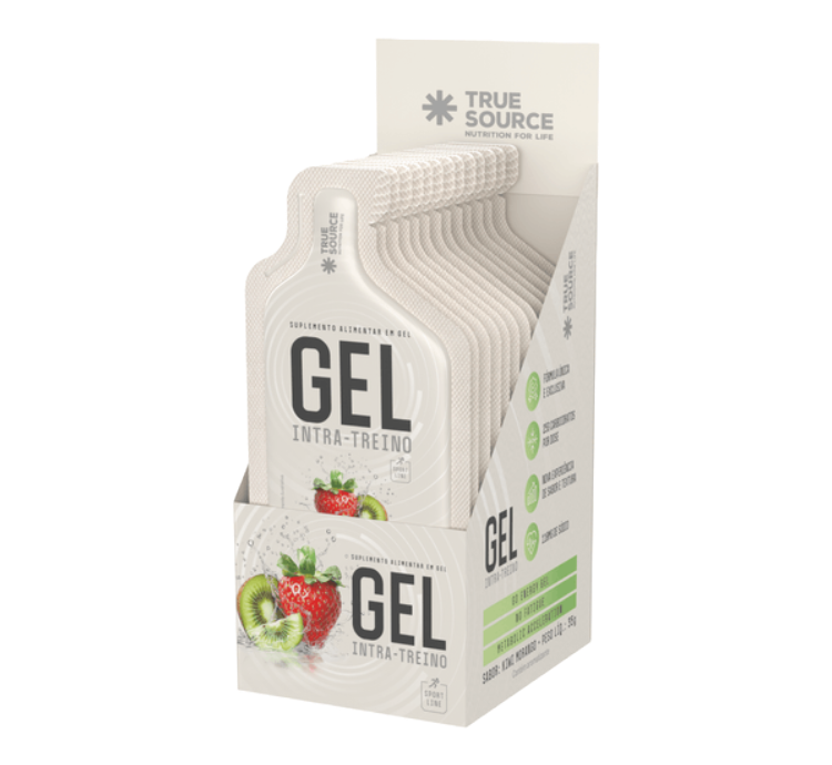 True Source Intra Treino Gel Morango com Kiwi 10 Sachês 35g