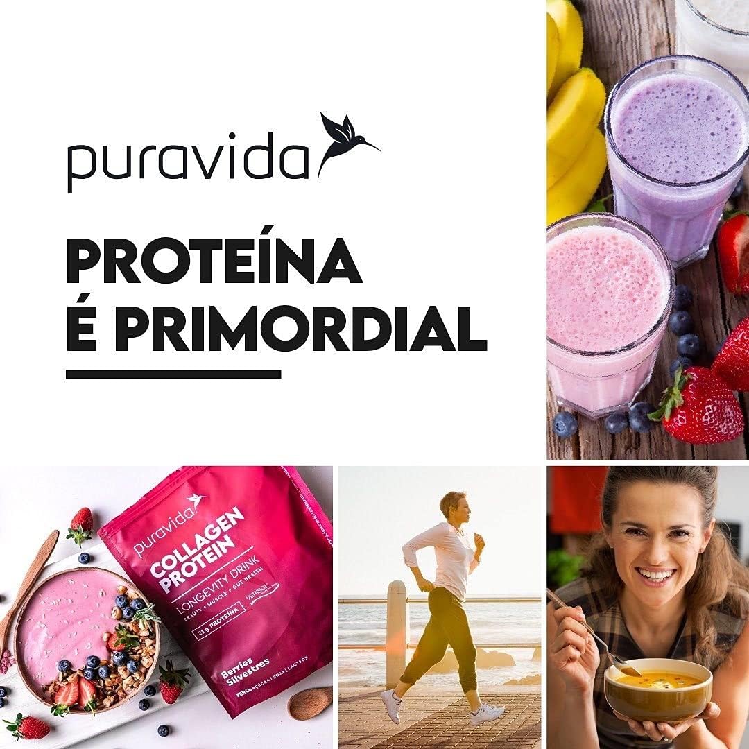 Collagen Protein Berries Silvestres 450g Puravida - Image 4