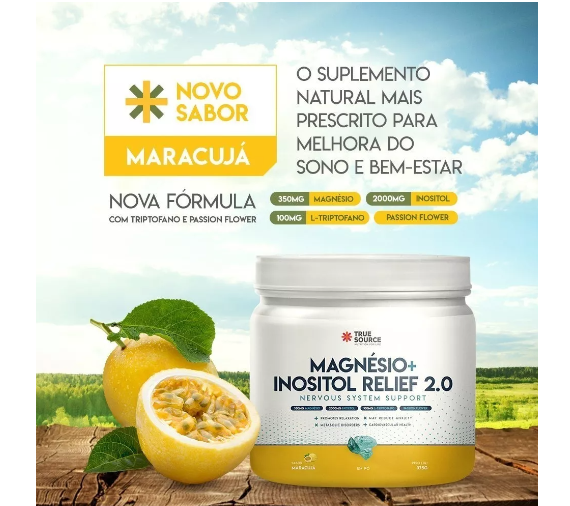 Magnesio + Inositol Relief 3.0 Sabor Maracujá 350G - Image 3