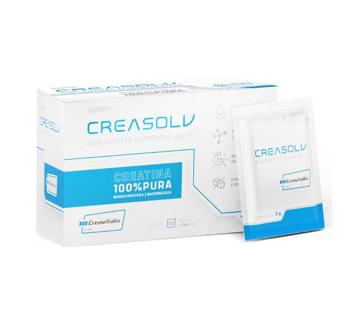 Creasolv 100% Monohidratada 30 Sachês 3g Yosen