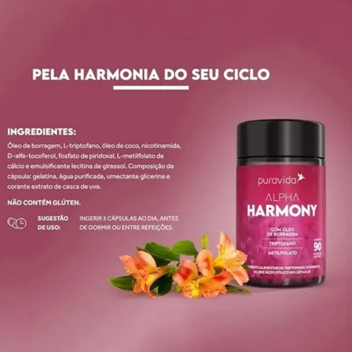 Alpha Harmony 90 Cápsulas Softgel Puravida - Image 2