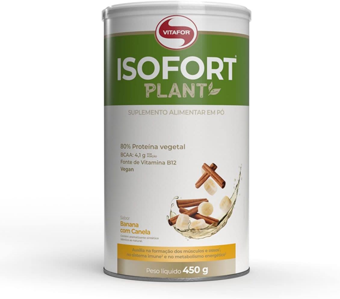 Isofort Plant 450g Banana com Canela Vitafor