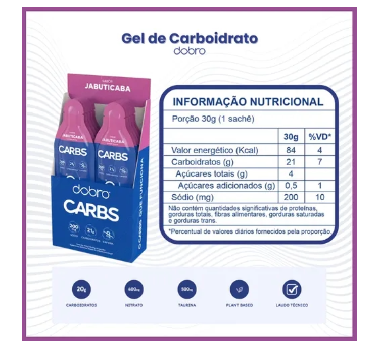 Carbs Jaboticaba Sem Cafeína 10 Sachês Com 30g Dobro - Image 5