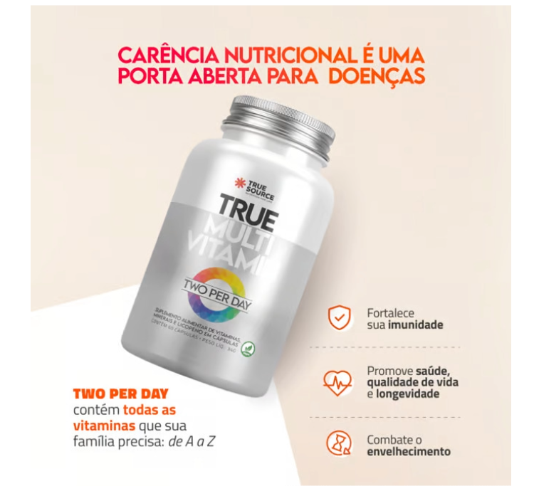 True Multi Vitamin Two Per Day 60 Cáps True Source - Image 4