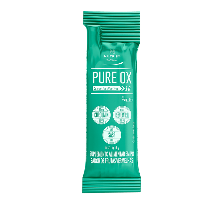 Pure Ox Antioxidante Frutas Vermelhas 30 Sachês de 5g Nutrify - Image 2