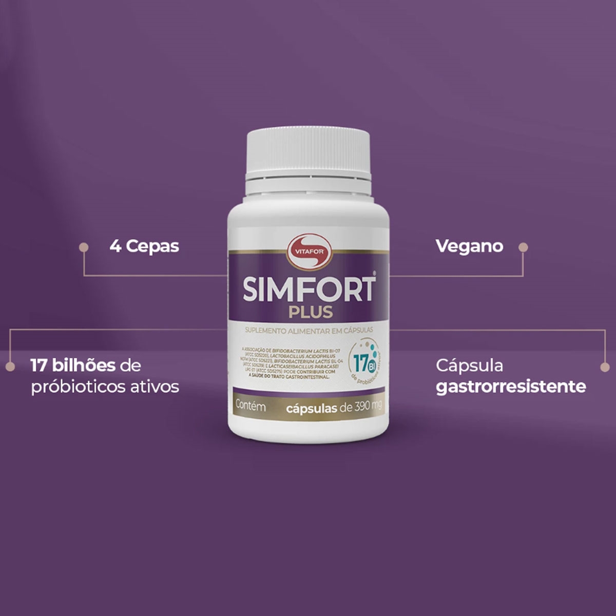 Simfort Plus 60 Cápsulas Vitafor - Image 6