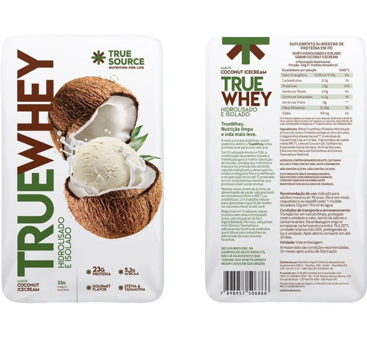 TrueWhey Coconut Ice Cream 1 UNI 32g True Source - Image 2