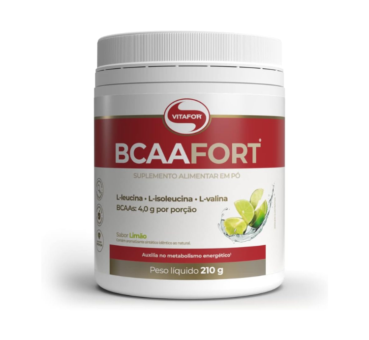 BCAA Fort Sabor Limão 210g Vitafor