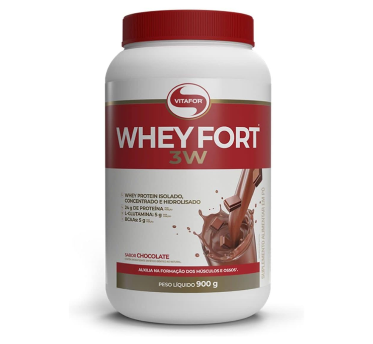 Whey Fort 3W Chocolate 900g Vitafor
