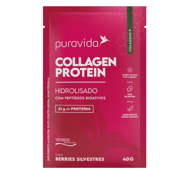 Collagen Protein Berries Silvestres 40g Puravida