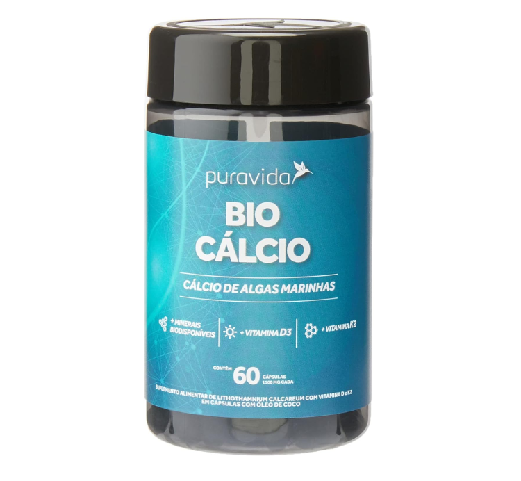 Bio Cálcio 60 Cápsulas Puravida