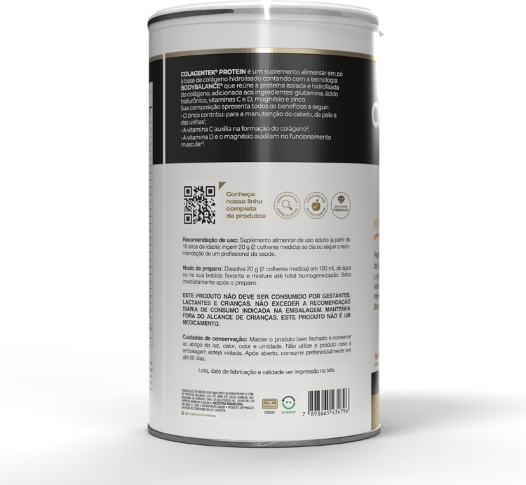 Colagentek Protein Sabor Morango 460g Vitafor - Image 2