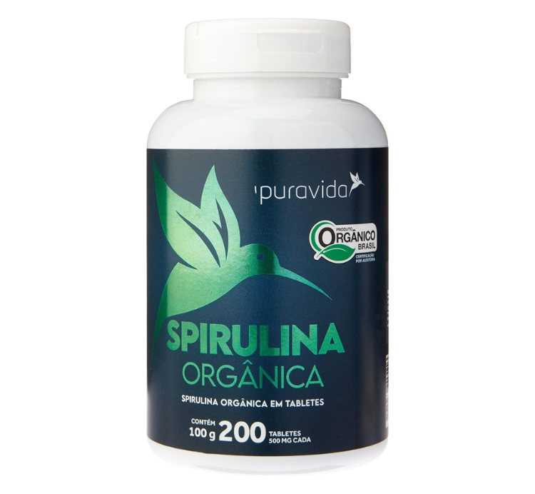 Spirulina Orgânica 200 Tabletes Puravida - Image 2