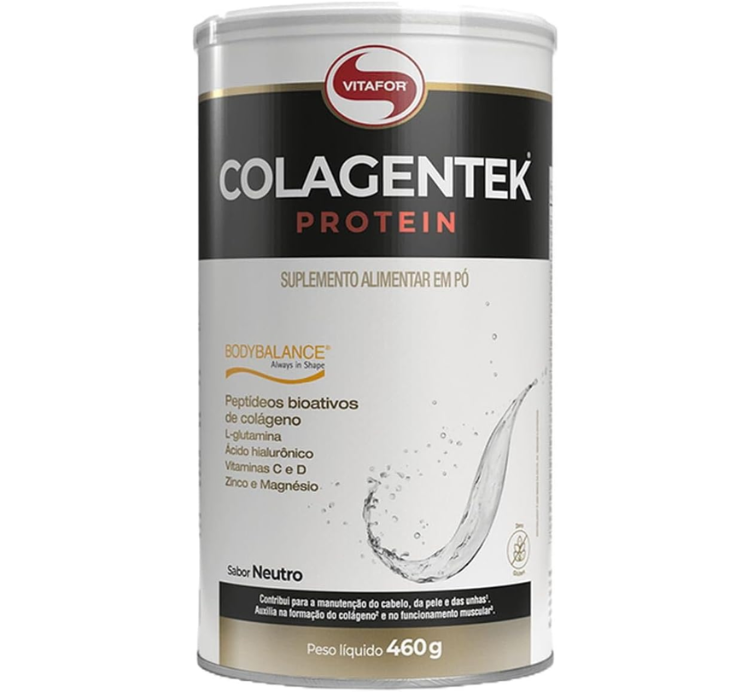 Colagentek Protein Sabor Neutro 460g Vitafor