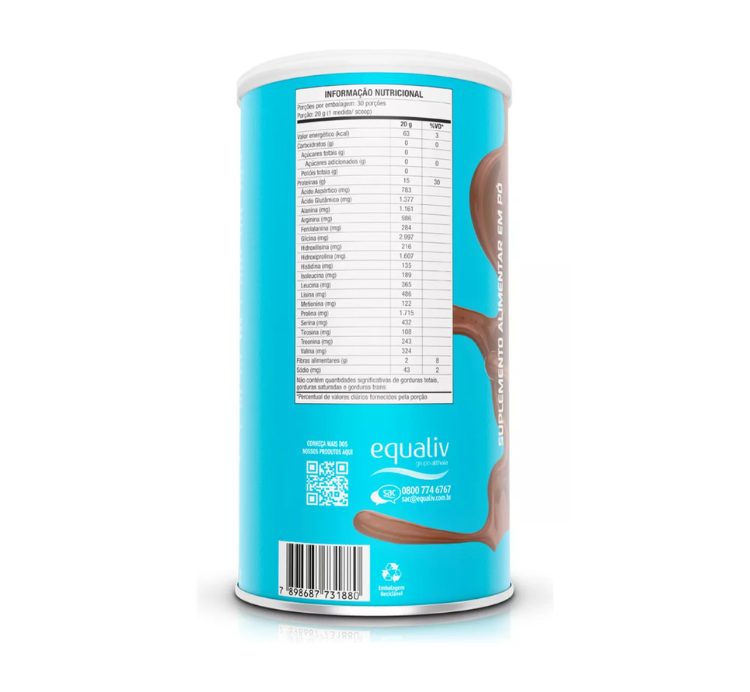 Body Protein Cacau 600g Equaliv - Image 2