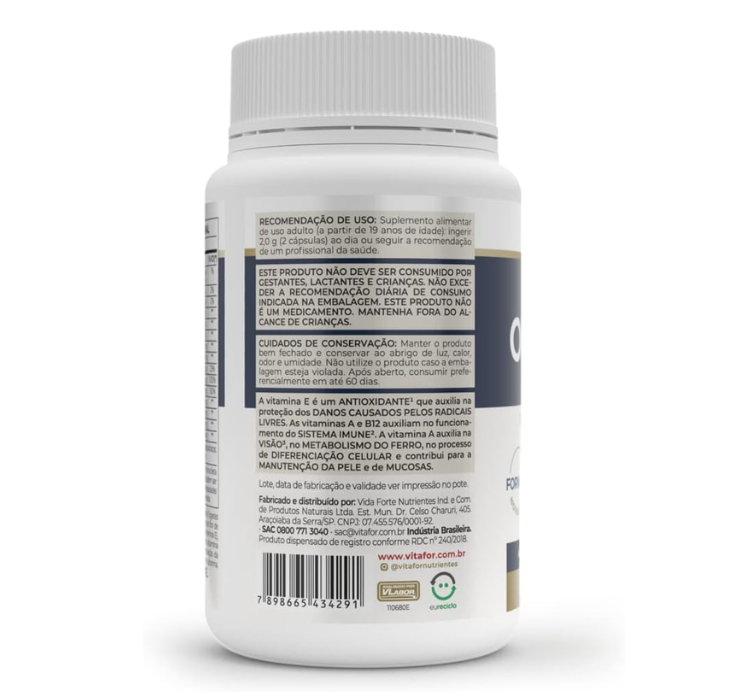 Ômegafor Vision 60 Cápsulas Vitafor - Image 3