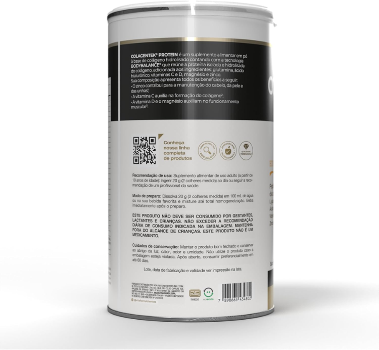 Colagentek Protein Sabor Neutro 460g Vitafor - Image 2