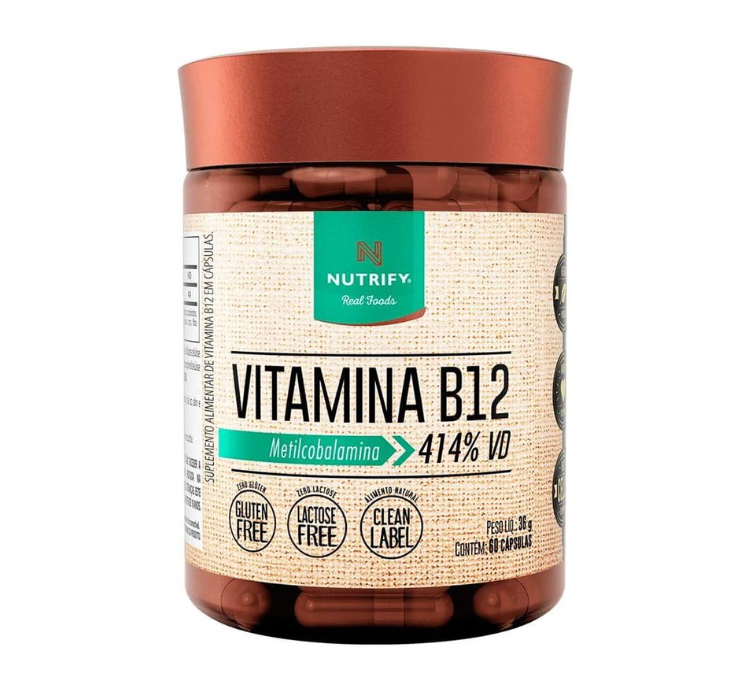 Vitamina B12 - 60 Cápsulas Nutrify