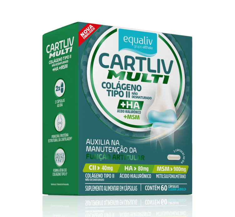 Cartliv Multi Colágeno Tipo II 60 Cápsulas Equaliv