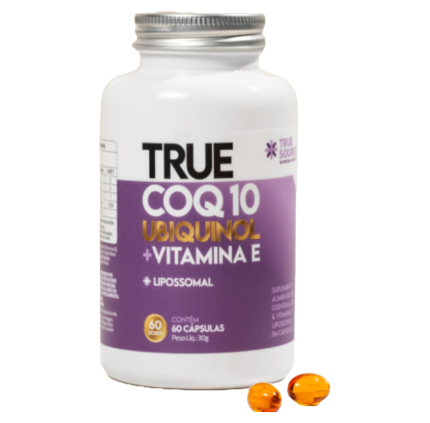 True Coq10 Ubiquinol +Vitamina E +Lipossomal 60 caps True Source - Image 5