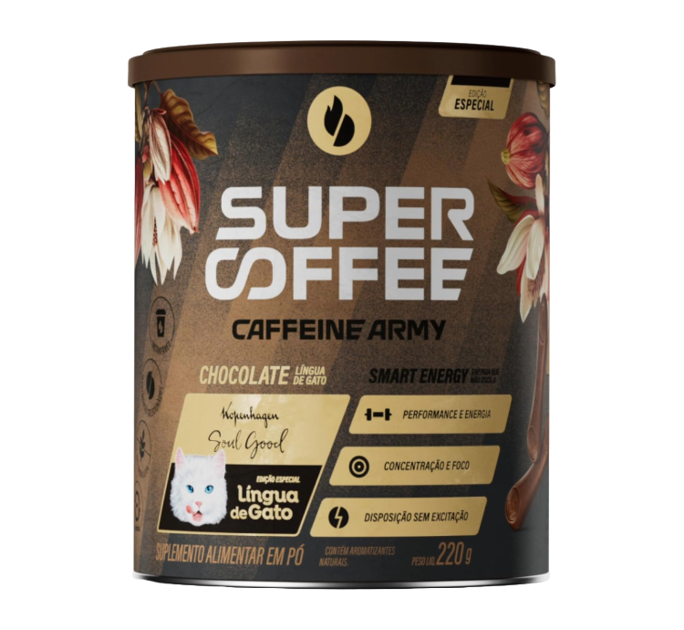 SuperCoffee Língua de Gato 220G Caffeine Army