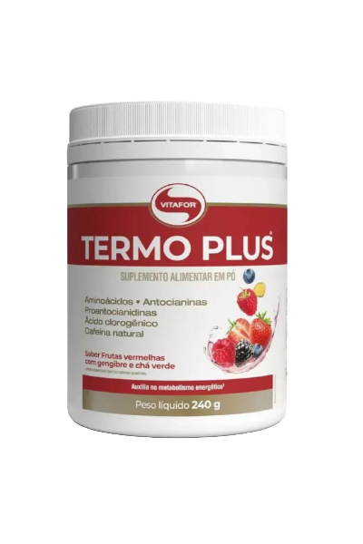 Termo Plus Frutas Vermelhas e Gengibre Com Chá verde