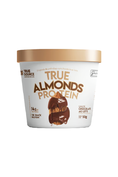True Almond Protein Chocolate ao leite 50g True Source