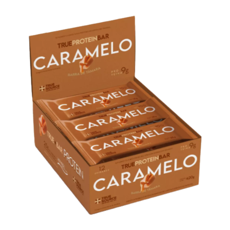 TrueProteinBar Caramelo -Barra Tâmara 12uni