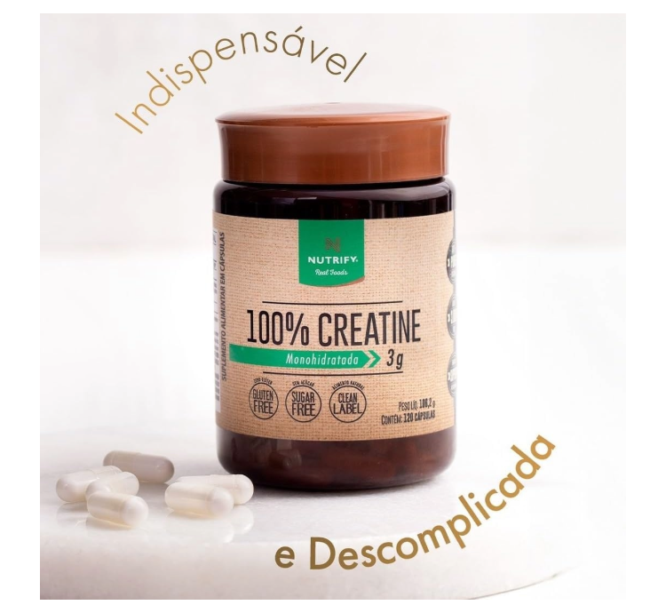 Creatine 100% Monohidratada 120 Caps Nutrify - Image 2