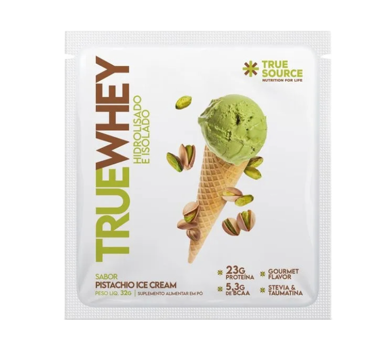TrueWhey Pistachio Ice Cream 1 Sachê 32g True Source