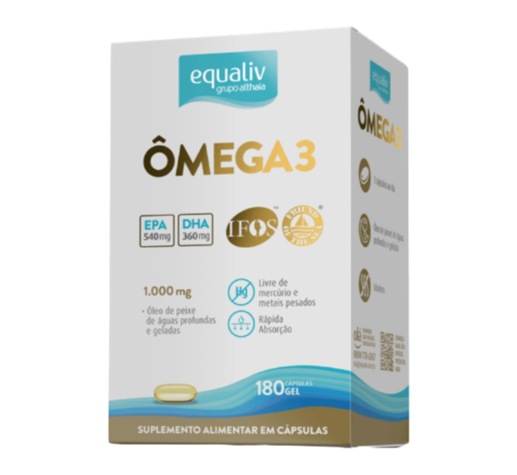 Kit 2 Ômega 3 EPA/DHA 180 Cápsulas Equaliv - Image 3