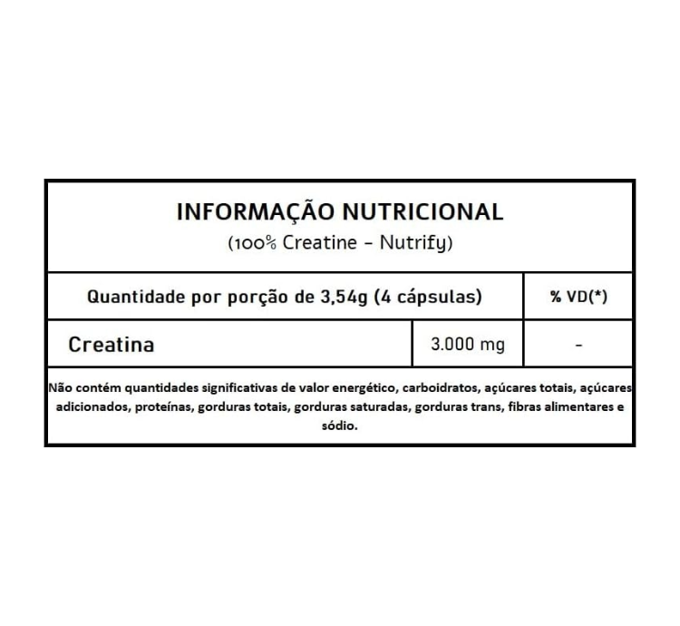 Creatine 100% Monohidratada 120 Caps Nutrify - Image 3