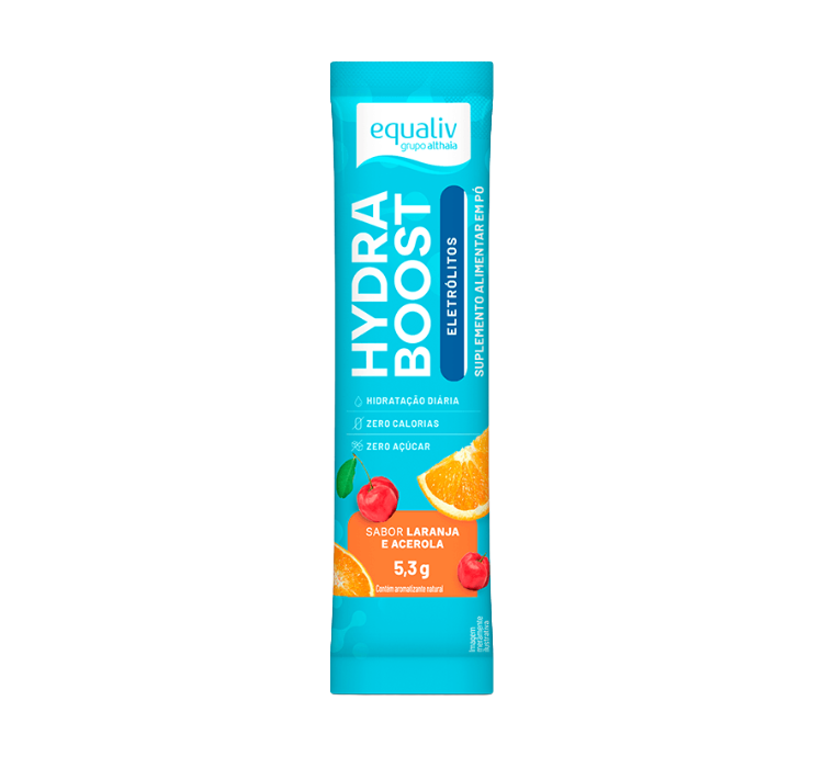 Hydra Boost Eletrólitos Laranja com Acerola 10 Sticks 5,3g Equaliv - Image 3