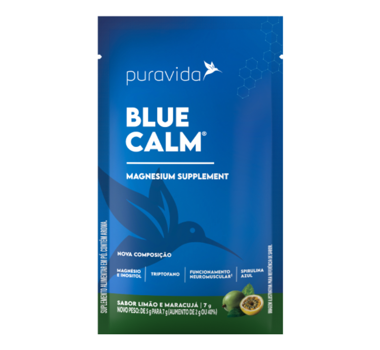 Blue Calm 1UNI Sachê 7g Limão e Maracujá Puravida