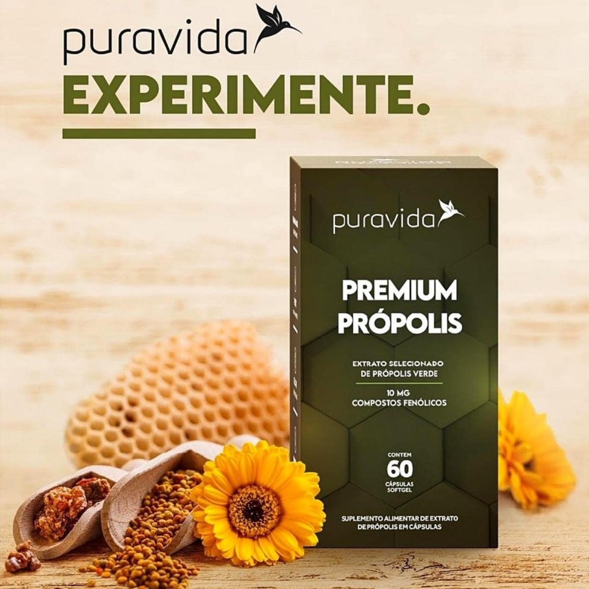 Própolis Verde 60 Cápsulas Softgel Puravida - Image 5