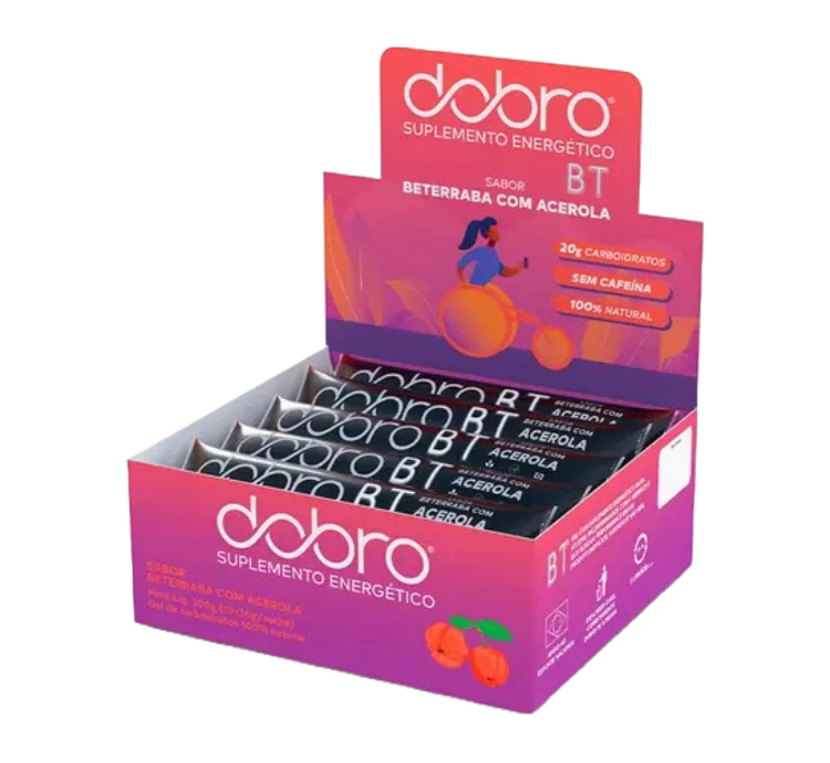 BT Gel Acerola 10 Sachês com 30g Sem Cafeína Dobro