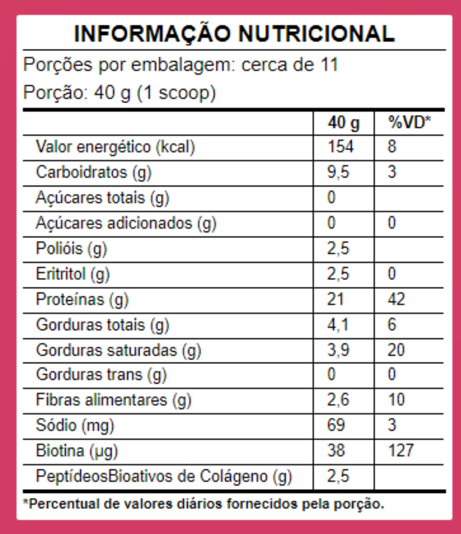 Collagen Protein Berries Silvestres 40g Puravida - Image 2