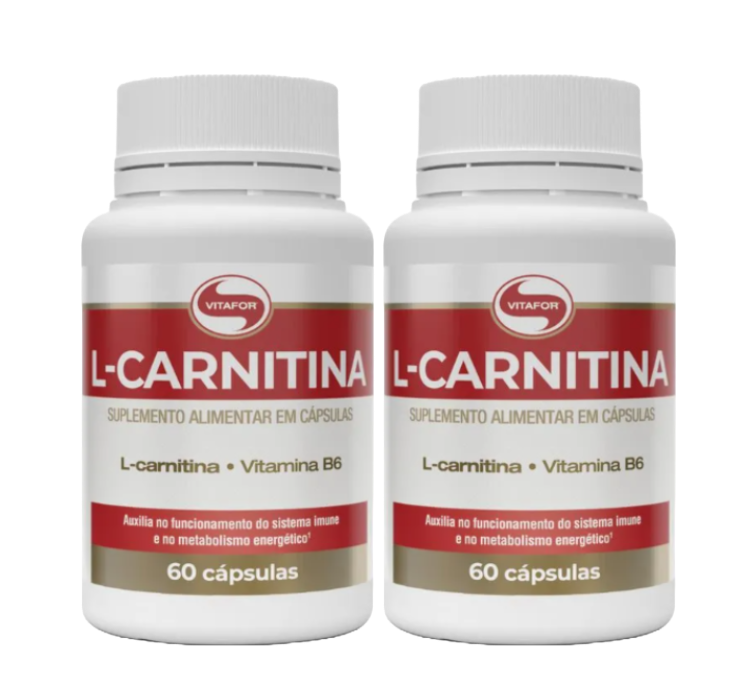 Kit 2 L-Carnitina 60 Cápsulas Vitafor