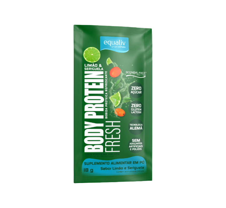 Body Protein Fresh Limão com Seriguela 10 Sachês Equaliv - Image 2