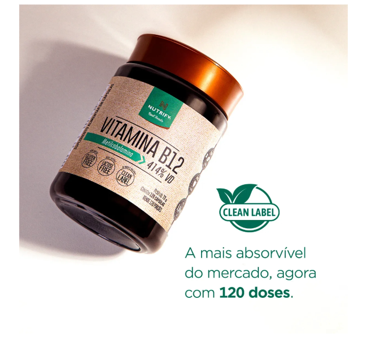 Vitamina B12 120 Cápsulas Nutrify - Image 4