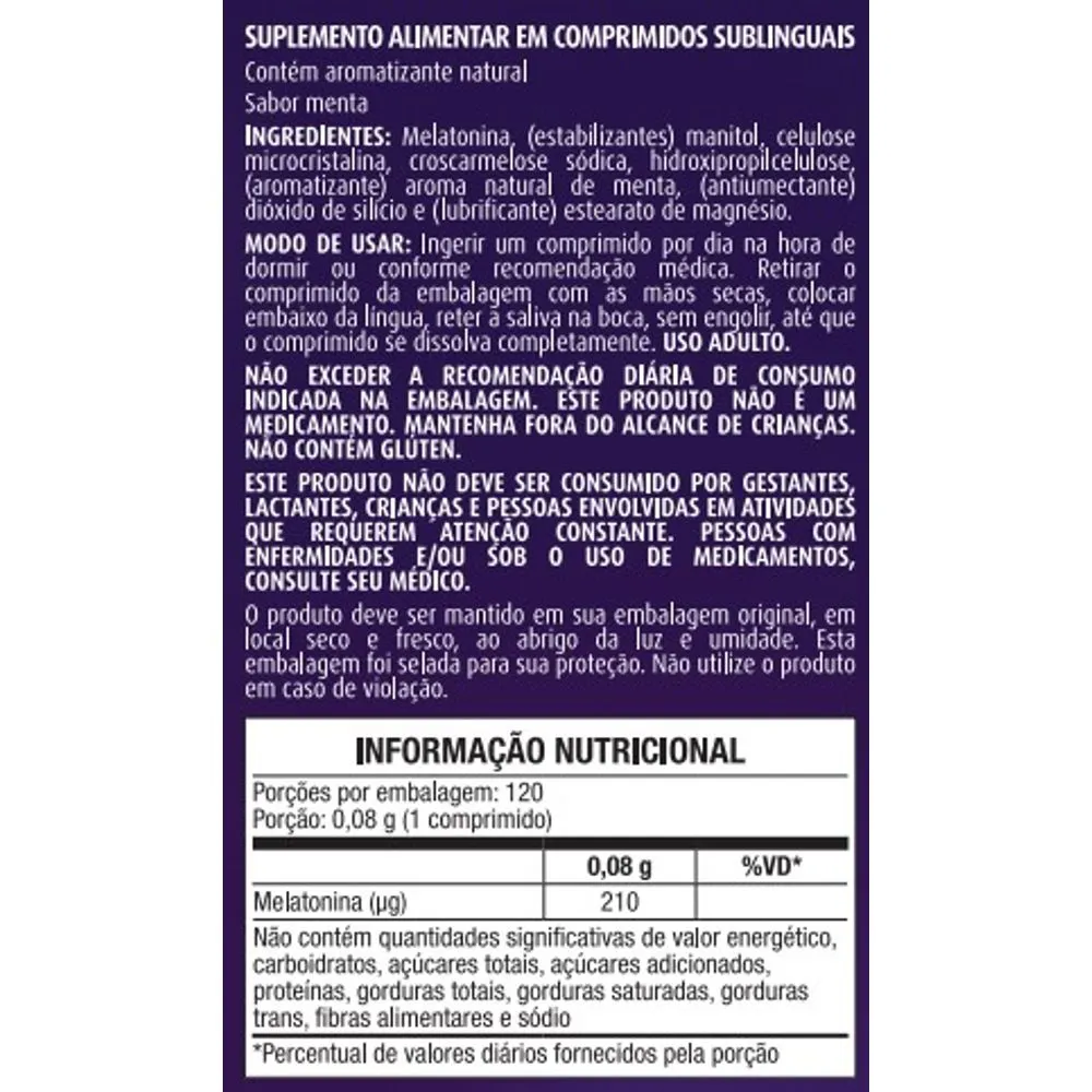 Melatonina Fast 120 Comprimidos Equaliv - Image 2